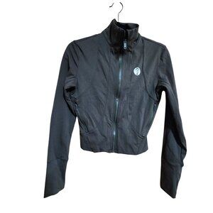 Womens Athleisure Sports Jacket Size 6 With Full Zip & Thumb Holes